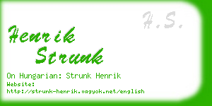 henrik strunk business card